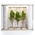 Glass-Enclosed Indoor Plant Set 3D model small image 1