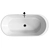 Fiori Freestanding White Acrylic Bathtub 3D model small image 2