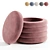 "Poul Pouf in 5 Color Options 3D model small image 4