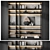 Modern Bookcase Furniture Set 3D model small image 1