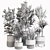 Modern Indoor Plant Set 033 3D model small image 5