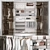 Modern Style Wardrobe System with Storage 3D model small image 1