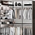 Modern Style Wardrobe System with Storage 3D model small image 4