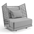 Opulent Volo Lounge Armchair 3D model small image 7