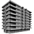 Modern Residential Building No86 3D model small image 6