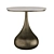 Elegant Mateo Brass Side Table 3D model small image 1