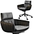 Modern Upholstered Side Chair Ensemble 3D model small image 1