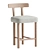 Sleek 3D Aaron Counter Stool 3D model small image 1