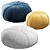 Cozy Modern Pouf Set 3D model small image 1