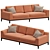 Sleek Sullivan Sofa by Jamie Stern 3D model small image 1