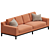 Sleek Sullivan Sofa by Jamie Stern 3D model small image 2