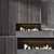 Modern Fireplace Design 3D Model 3D model small image 1