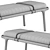 Belts Upholstered Bench: Modern Elegance 3D model small image 5