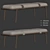 Belts Upholstered Bench: Modern Elegance 3D model small image 6