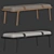 Belts Upholstered Bench: Modern Elegance 3D model small image 7