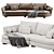 Elegant 2015 Duo Sofa Model 3D model small image 3