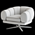 Modern Swivel Chair Sunset 3D model small image 5