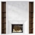 Modern Minimalist Fireplace Model 3D model small image 3