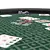 Green 55" Round Poker Table 3D model small image 4