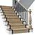 Luxury Neoclassical Staircase Design 3D model small image 4