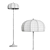 European Green White Floor Lamp 3D model small image 3