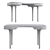 Sleek Marc Newson Riga Desk 3D model small image 2