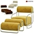 Italian Luxury Tubular Relax Chair 3D model small image 5