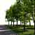 Urban Landscape Toolkit: Asphalt & Trees 3D model small image 3