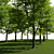 Urban Landscape Toolkit: Asphalt & Trees 3D model small image 5