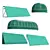 Modular Awning Kitbash Bundle 3D model small image 6