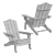 Adirondack Outdoor Chair with Cup Holder 3D model small image 7