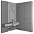 Modern Modular Bathroom Furniture 3D model small image 4