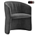 Sleek Janette Chair by Gallotti&Radice 3D model small image 2