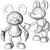 Classic Mickey Mouse Inspired Figure 3D model small image 2