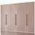 Francisco Swing Door Wardrobe 3D model small image 1