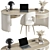 Modern Home Office Workstation 04 3D model small image 1