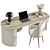 Modern Home Office Workstation 04 3D model small image 2