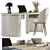 Modern Home Office Workstation 04 3D model small image 3