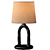 Boho Resin Base Table Lamp 3D model small image 2