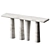 Modern White Marble Console Table 3D model small image 2