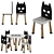 Batman Kids Table and Chair 3D model small image 4