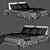 Elegant Porada Ziggy Bed Design 3D model small image 6