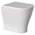 Marseille Back to Wall Toilet 3D model small image 1