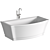 American Standard Freestanding Soaking Tub 3D model small image 2