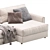 Modern Velvet Corner Sofa by Divan.ru 3D model small image 4