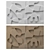 Textured Wall Panels Duo Set 3D model small image 3