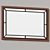 Classic Farmhouse Accent Mirror 3D model small image 2