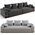 Luxence Maxime Luxury Sofa 3D model small image 1