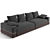 Luxence Maxime Luxury Sofa 3D model small image 2