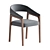 Contemporary Dining Chair Model Corona 3D model small image 2